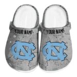 Custom North Carolina Tar Heels Cracked Texture Clog 1 Custom North Carolina Tar Heels Cracked Texture Crocs Best selling