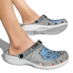 Custom North Carolina Tar Heels Cracked Texture Crocs Best selling