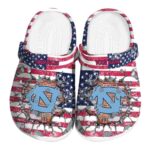 Custom North Carolina Tar Heels Freedom Splinter Crocs Best selling