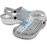 Custom North Carolina Tar Heels Pinstripe Pattern Crocs Best selling