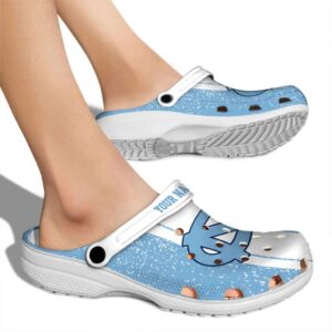 Custom North Carolina Tar Heels Vertical Stripes Crocs High quality