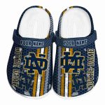 Custom Notre Dame Fighting Irish Contrasting Stripes Crocs Best selling