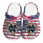 Custom Notre Dame Fighting Irish Freedom Splinter Crocs Best selling