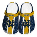 Custom Notre Dame Fighting Irish Vertical Stripes Crocs Best selling