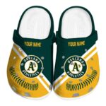 Custom Oakland Athletics Baseball Motif Crocs Best selling