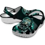 Custom Oakland Athletics Gothic Skull Crocs Best selling