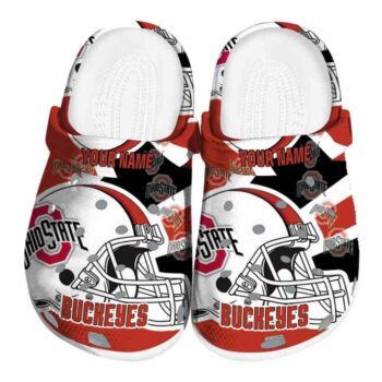 Custom Ohio State Buckeyes Football Helmet Crocs Best selling