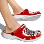 Custom Ohio State Buckeyes Splash Motif Background Crocs Best selling