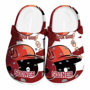 Custom Oklahoma Sooners Baseball Helmet Crocs Best selling