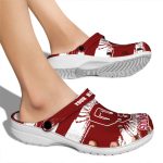 Custom Oklahoma Sooners Paint Splatter Graphics Crocs Best selling