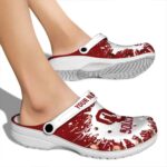 Custom Oklahoma Sooners Splash Art Crocs Best selling