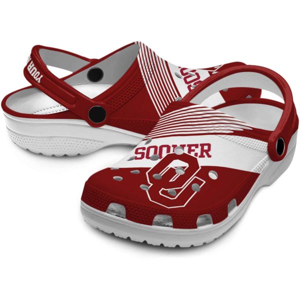 Custom Oklahoma Sooners Vibrant Dual Tone Crocs Latest Model