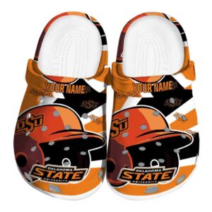 Custom Oklahoma State Cowboys Baseball Helmet Crocs Best selling