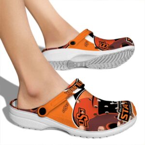 Custom Oklahoma State Cowboys Baseball Helmet Crocs High quality