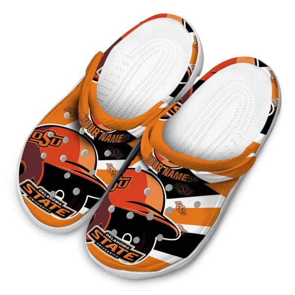 Custom Oklahoma State Cowboys Baseball Helmet Crocs Trendy