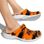 Custom Oklahoma State Cowboys Paint Splatter Graphics Crocs Best selling