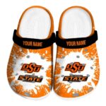 Custom Oklahoma State Cowboys Splash Art Crocs Best selling