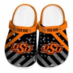 Custom Oklahoma State Cowboys Star Spangled Graphic Crocs Best selling