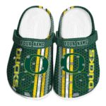 Custom Oregon Ducks Contrasting Stripes Crocs Best selling