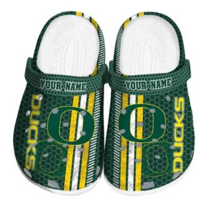 Custom Oregon Ducks Contrasting Stripes Crocs Best selling