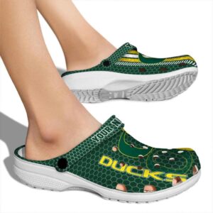 Custom Oregon Ducks Contrasting Stripes Crocs High quality