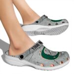 Custom Oregon Ducks Cracked Texture Crocs Best selling