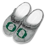 Custom Oregon Ducks Cracked Texture Crocs Best selling