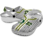 Custom Oregon Ducks Pinstripe Pattern Crocs Best selling