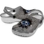 Custom Penn State Nittany Lions Cracked Ground Texture Crocs Best selling