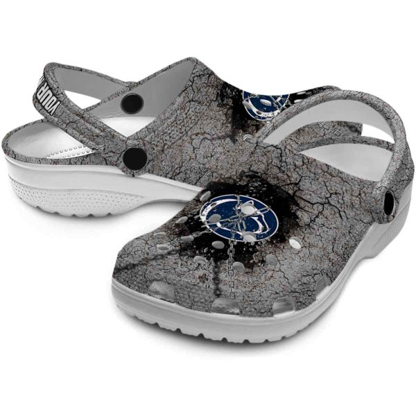 Custom Penn State Nittany Lions Cracked Ground Texture Crocs Latest Model