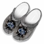 Custom Penn State Nittany Lions Cracked Ground Texture Crocs Best selling