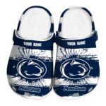 Custom Penn State Nittany Lions Paint Splatter Graphics Crocs Best selling