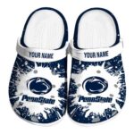 Custom Penn State Nittany Lions Splash Art Crocs Best selling