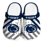 Custom Penn State Nittany Lions Star Spangled Graphic Crocs Best selling