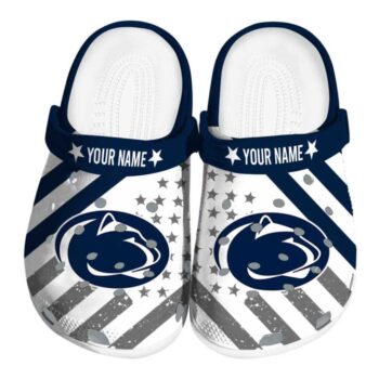 Custom Penn State Nittany Lions Star Spangled Graphic Crocs Best selling