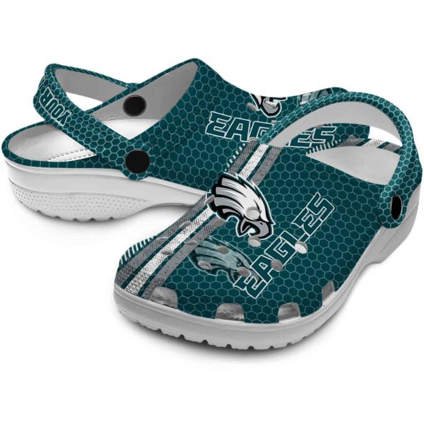 Custom Philadelphia Eagles Contrasting Stripes Crocs Latest Model
