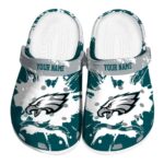 Custom Philadelphia Eagles Splatter Pattern Crocs Best selling
