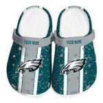 Custom Philadelphia Eagles Vertical Stripes Crocs Best selling