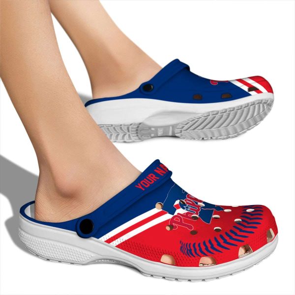 Custom Philadelphia Phillies Baseball Motif Crocs High quality