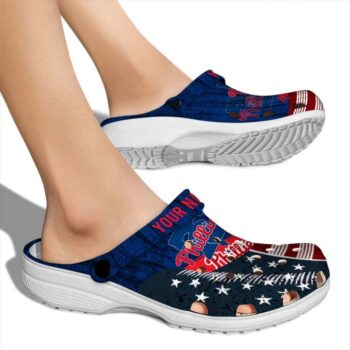 Custom Philadelphia Phillies Star Spangled Side Pattern Crocs High quality
