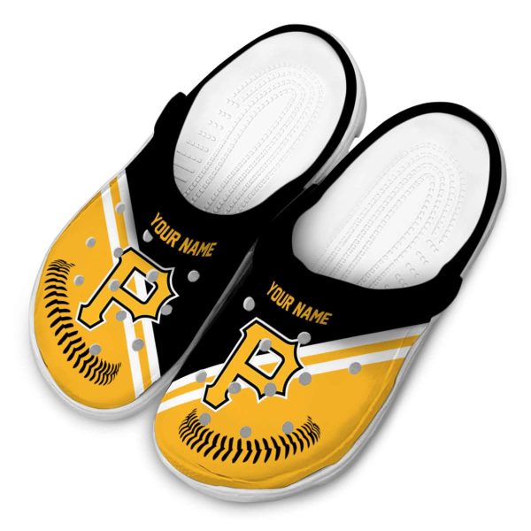 Custom Pittsburgh Pirates Baseball Motif Crocs Trendy