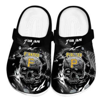 Custom Pittsburgh Pirates Gothic Skull Crocs Best selling