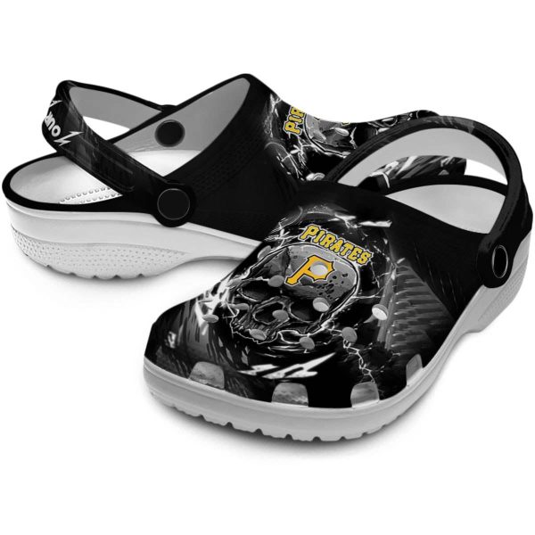 Custom Pittsburgh Pirates Gothic Skull Crocs Latest Model