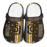 Custom San Diego Padres Contrasting Stripes Crocs Best selling