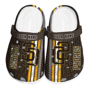 Custom San Diego Padres Contrasting Stripes Crocs Best selling