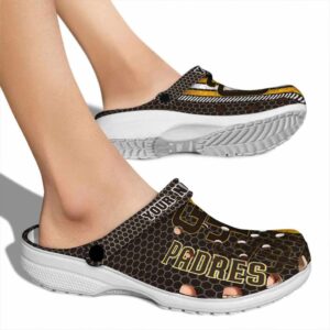 Custom San Diego Padres Contrasting Stripes Crocs High quality