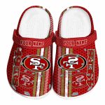 Custom San Francisco 49ers Contrasting Stripes Crocs Best selling