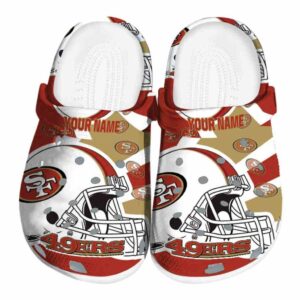 Custom San Francisco 49ers Football Helmet Crocs Best selling