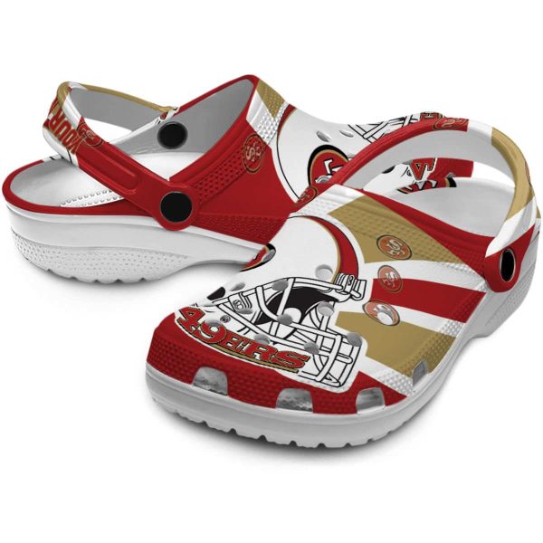 Custom San Francisco 49ers Football Helmet Crocs Latest Model