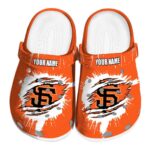 Custom San Francisco Giants Splash Motif Background Crocs Best selling